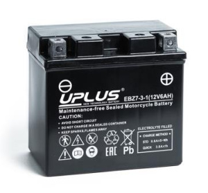 Аккумулятор UPLUS High Performance 6 Ач EBZ7-3-1(CT 1207.2, YTZ7S)