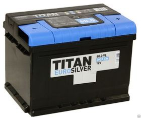 Аккумулятор Titan Euro Silver 60 Ач о/п 6СТ-60.0 VL (низкая)