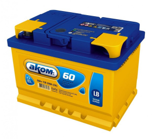 Аком 60Ач низкий