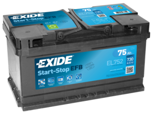 Аккумулятор EXIDE EL752 75Ah 730A