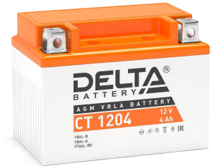 Аккумулятор Delta 4 Ач CT 1204 (YT4L-BS)