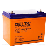 Аккумулятор Delta 75 Ач 12 Вольт DTM 1275 L