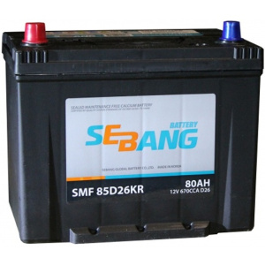 Аккумулятор SEBANG 80 А/ч SMF 85D26KR  EN670