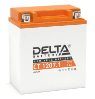 Аккумулятор Delta 7 Ач CT 1207.1 (YTX7L-BS)