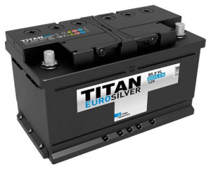 Аккумулятор Titan Euro Silver 85 Ач о/п 6СТ-85.0 VL (низкая)