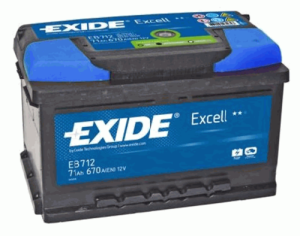 Аккумулятор EXIDE EB712 71Ah 670A