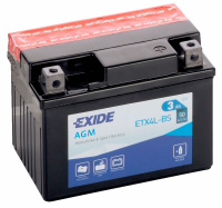 Аккумулятор EXIDE 3Ач 50А ETX4L-BS