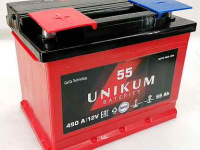 Аккумулятор UNIKUM 55 Ач 6СТ-55.1 VL