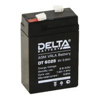 Аккумулятор Delta 2,8 Ач 6 Вольт DT 6028