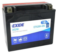 Аккумулятор EXIDE ETX20H-BS 18Ач 270А AGM