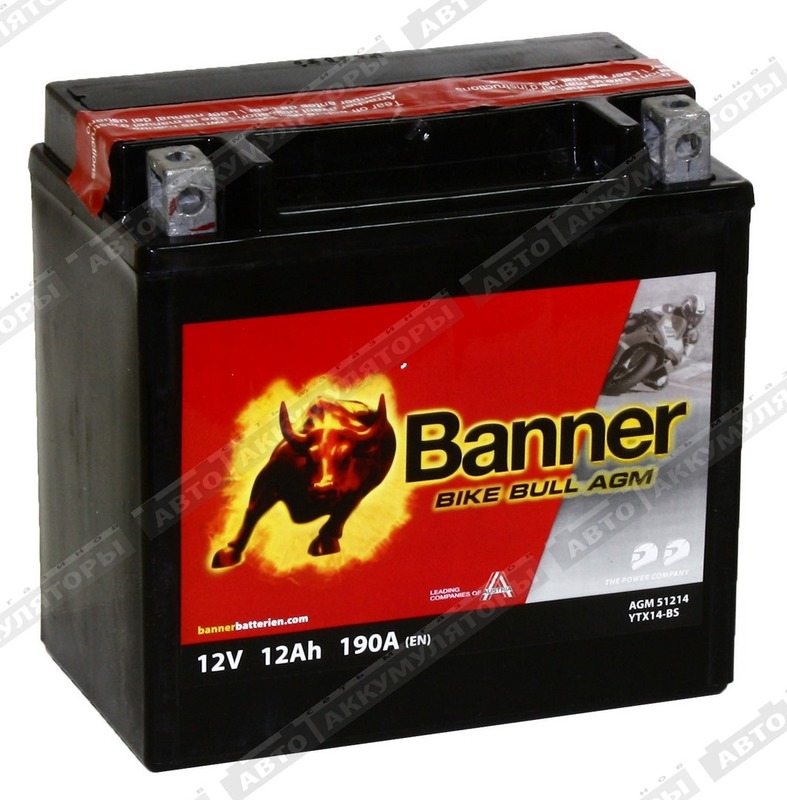 Banner Bike Bull AGM YTX14-BS ( 51214 )