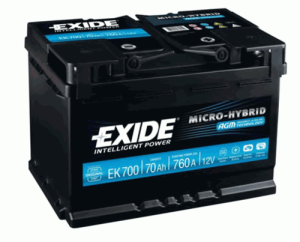 Аккумулятор EXIDE EK700 70Ah 760A