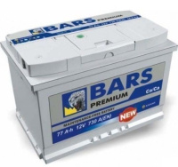 Аккумулятор BARS Premium 77 Ач о/п 6СТ-77.0 VL