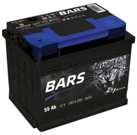 Аккумулятор BARS 55 Ач оп 6СТ-55.0 VL