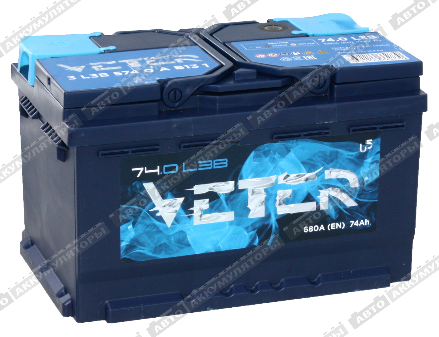 Veter NEW 6СТ-74.0 VL (низкая)
